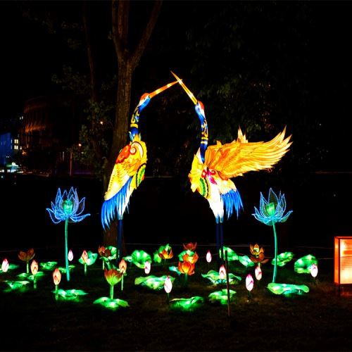 Milied Dekorazzjoni Wiri Festival tal-Fanal ta 'barra Fanal Ċiniż Drapp tal-ħarir